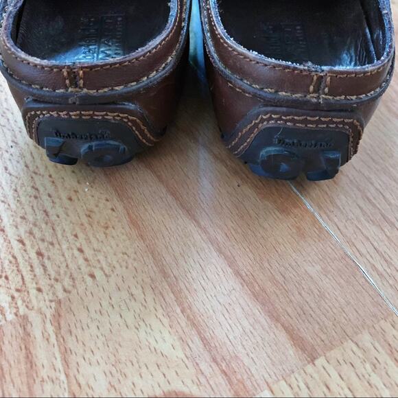 Timberland Brown Leather Smart Comfort System Driving Mules Women's Size 7M - Picture 7 of 9